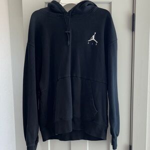 Nike Black Hoodie with White Jumpman Logo
